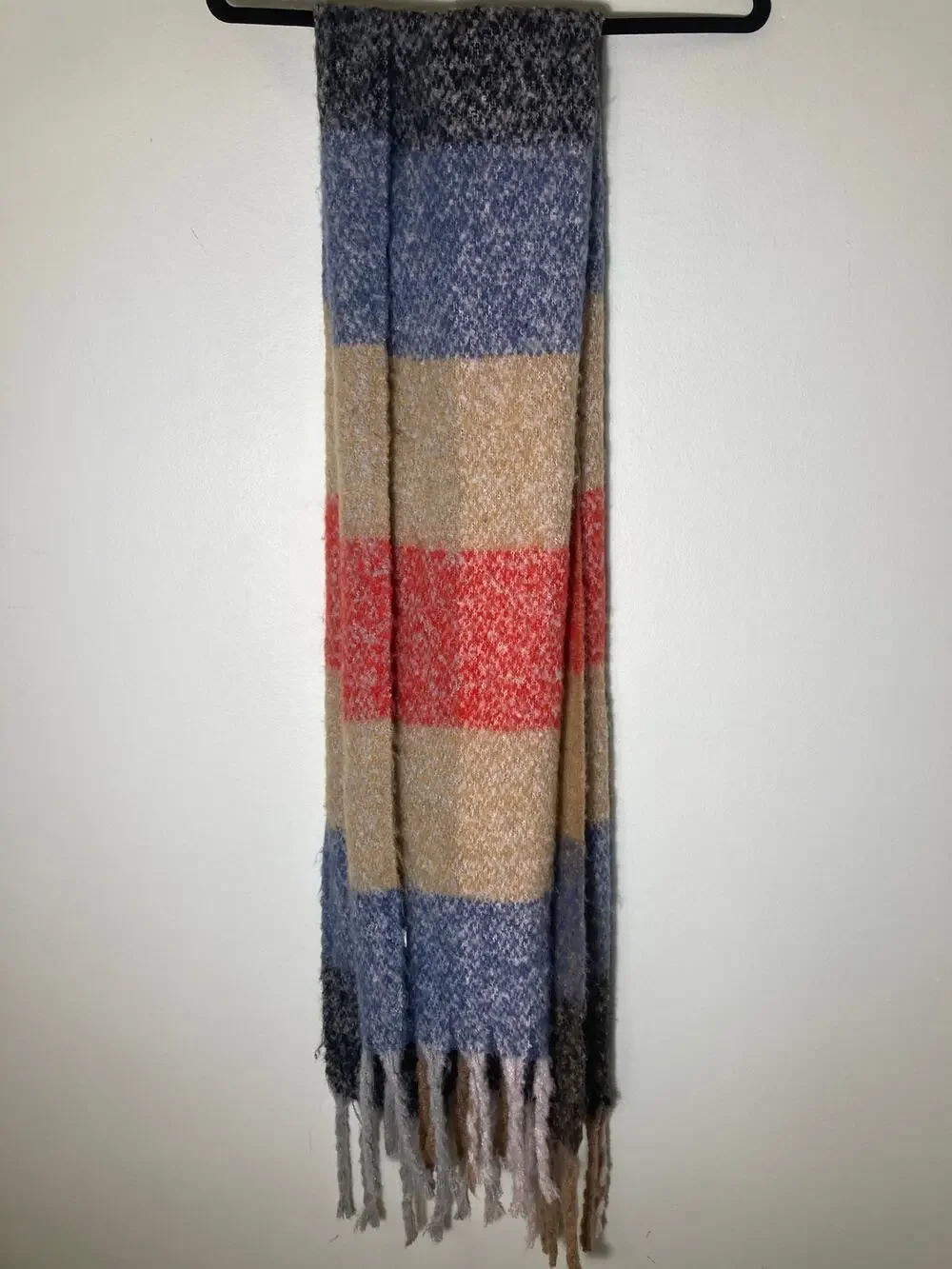 Natasha Multicolored Oversized Polyester Scarf
